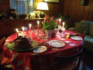 Thanksgiving table
